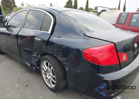 2005 Infiniti G35 z USA, uszkodzony, nr VIN JNKCV51E65M207822